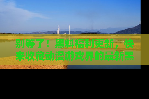 别等了!黑料福利更新,快来收藏动漫游戏界的最新黑料吧!