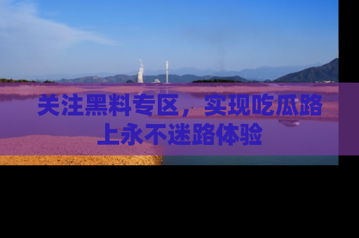 关注黑料专区，实现吃瓜路上永不迷路体验