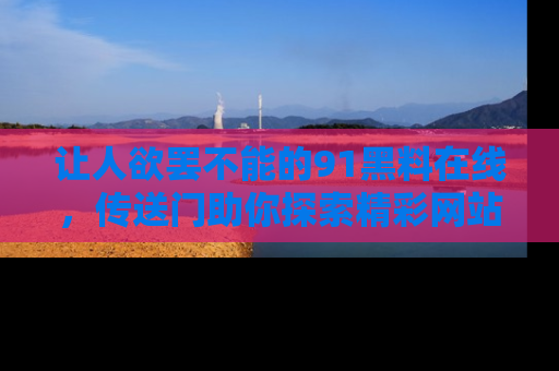 让人欲罢不能的91黑料在线，传送门助你探索精彩网站内幕！