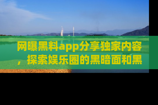 网曝黑料app分享独家内容，探索娱乐圈的黑暗面和黑料