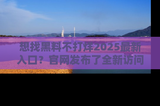 想找黑料不打烊2025最新入口？官网发布了全新访问指南！