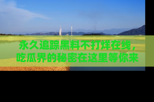 永久追踪黑料不打烊在线，吃瓜界的秘密在这里等你来发现！